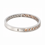 Load image into Gallery viewer, 6.75mm Platinum Rose Gold Bracelet for Men JL PTB 1380
