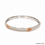 Load image into Gallery viewer, 7mm Platinum 18K Rose Gold Kada for Men JL PTB 1389
