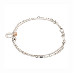 Load image into Gallery viewer, Platinum + 18K Rose Gold Bracelet for Women JL PTB 1392

