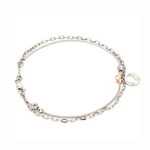 Load image into Gallery viewer, Platinum + 18K Rose Gold Bracelet for Women JL PTB 1392
