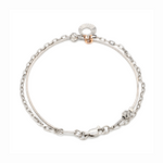 Load image into Gallery viewer, Platinum + 18K Rose Gold Bracelet for Women JL PTB 1392
