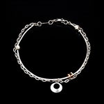 Load image into Gallery viewer, Platinum + 18K Rose Gold Bracelet for Women JL PTB 1392
