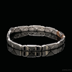 Load image into Gallery viewer, 6.75mm Platinum Rose Gold Bracelet for Men JL PTB 1455
