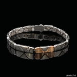 Load image into Gallery viewer, 6.75mm Platinum Rose Gold Bracelet for Men JL PTB 1455
