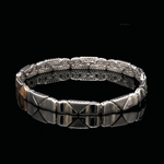 Load image into Gallery viewer, 6.75mm Platinum Rose Gold Bracelet for Men JL PTB 1455
