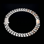 Load image into Gallery viewer, 7.75mm Platinum Rose Gold Bracelet for Men JL PTB 1456
