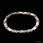 Load image into Gallery viewer, Men of Platinum | 7mm Double Side Platinum Rose Gold Bracelet for Men JL PTB 1460

