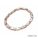 Load image into Gallery viewer, Men of Platinum | 7mm Double Side Platinum Rose Gold Bracelet for Men JL PTB 1460
