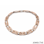 Load image into Gallery viewer, Men of Platinum | 7mm Double Side Platinum Rose Gold Bracelet for Men JL PTB 1460

