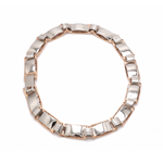 Load image into Gallery viewer, Men of Platinum | 7mm Double Side Platinum Rose Gold Bracelet for Men JL PTB 1460
