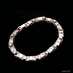 Load image into Gallery viewer, Men of Platinum | 7mm Double Side Platinum Rose Gold Bracelet for Men JL PTB 1460
