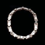 Load image into Gallery viewer, Men of Platinum | 7mm Double Side Platinum Rose Gold Bracelet for Men JL PTB 1460
