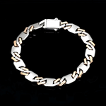 Load image into Gallery viewer, Men of Platinum | 8mm Platinum Rose Gold Bracelet for Men JL PTB 1470
