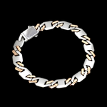 Load image into Gallery viewer, Men of Platinum | 8mm Platinum Rose Gold Bracelet for Men JL PTB 1470
