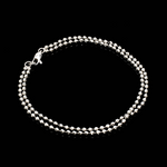 Load image into Gallery viewer, 2mm Platinum Diamond Cut Balls Bracelet JL PTB 1391
