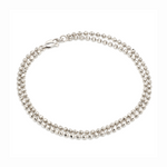 Load image into Gallery viewer, 2mm Platinum Diamond Cut Balls Bracelet JL PTB 1391
