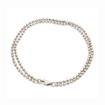 Load image into Gallery viewer, 2mm Platinum Diamond Cut Balls Bracelet JL PTB 1391
