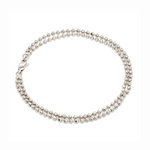 Load image into Gallery viewer, 2mm Platinum Diamond Cut Balls Bracelet JL PTB 1391

