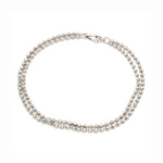 Load image into Gallery viewer, 2mm Platinum Diamond Cut Balls Bracelet JL PTB 1391
