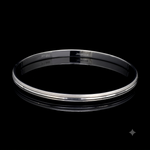 Load image into Gallery viewer, Punjabi Platinum Kada for Men with Matte Finish &amp; Hi-Polish JL PTB 617
