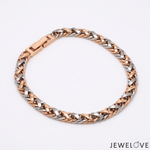 Load image into Gallery viewer, 5.75mm Platinum &amp; Gold Bracelet for Men JL PTB 641-RG-B
