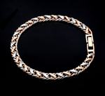 Load image into Gallery viewer, 5.75mm Platinum &amp; Gold Bracelet for Men JL PTB 641-RG-B
