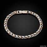 Load image into Gallery viewer, 5.75mm Platinum &amp; Gold Bracelet for Men JL PTB 641-RG-B
