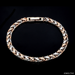 Load image into Gallery viewer, 5.75mm Platinum &amp; Gold Bracelet for Men JL PTB 641-RG-B
