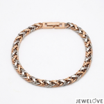 Load image into Gallery viewer, 5.75mm Platinum &amp; Gold Bracelet for Men JL PTB 641-RG-B
