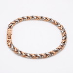 Load image into Gallery viewer, 5.75mm Platinum &amp; Gold Bracelet for Men JL PTB 641-RG-B
