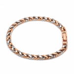 Load image into Gallery viewer, 5.75mm Platinum &amp; Gold Bracelet for Men JL PTB 641-RG-B
