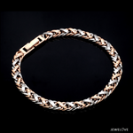 Load image into Gallery viewer, 5.75mm Platinum &amp; Gold Bracelet for Men JL PTB 641-RG-B

