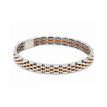 Load image into Gallery viewer, 7mm Platinum Rose Gold Broad Bracelet for Men JL PTB 708-A
