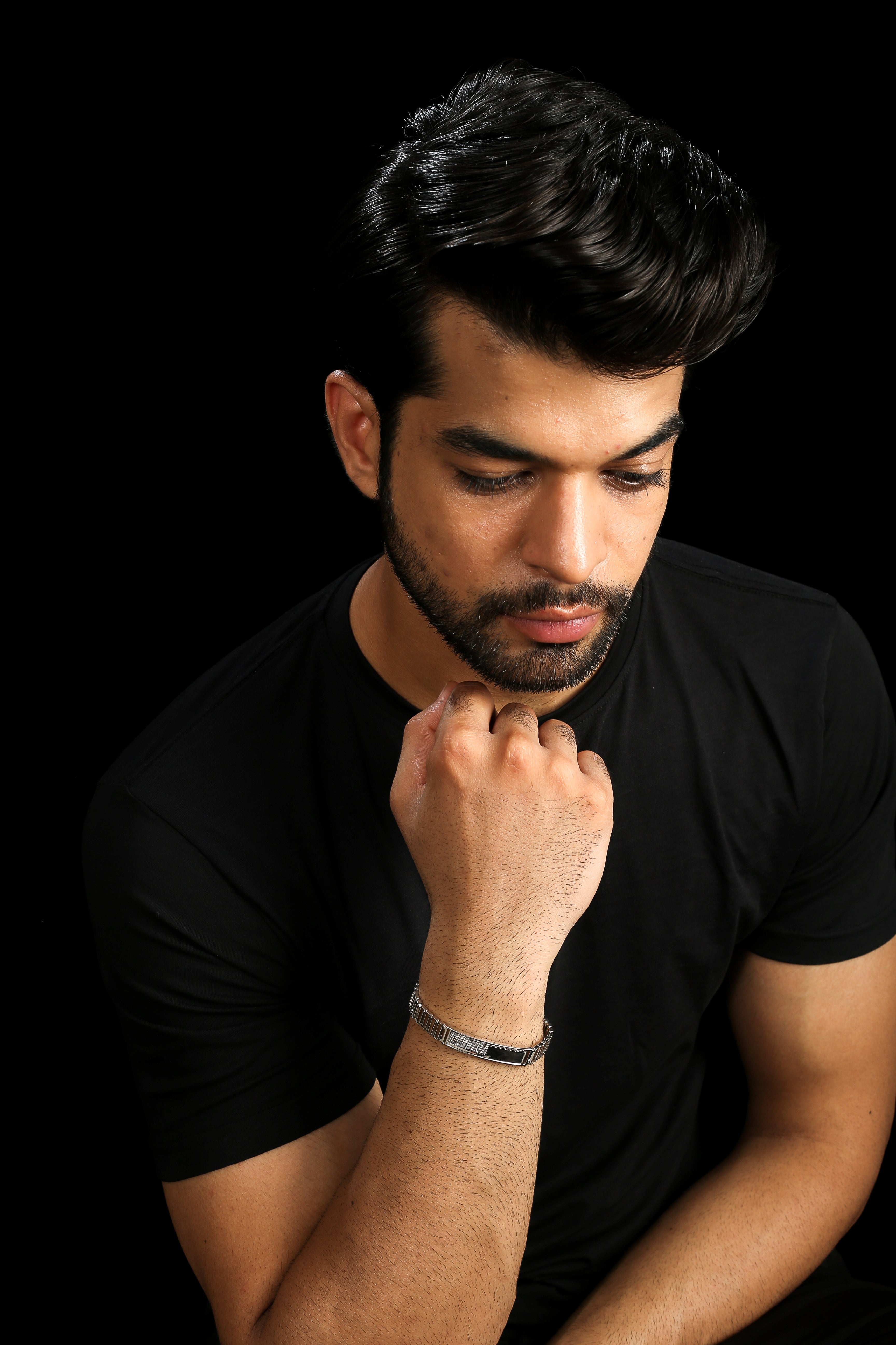 Men of Platinum | Designer Bold Interwoven Platinum Bracelet JL PTB 740