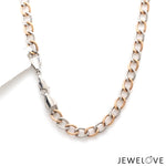 Load image into Gallery viewer, 5.5mm Platinum &amp; Rose Gold Chain for Men JL PT CH 1003-B
