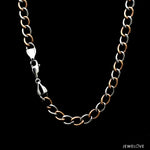 Load image into Gallery viewer, 5.5mm Platinum &amp; Rose Gold Chain for Men JL PT CH 1003-B
