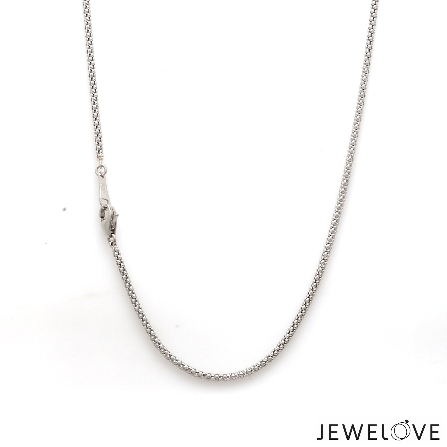 1.75mm PopCorn Japanese Platinum Chain JL PT CH 1004-A   Jewelove.US