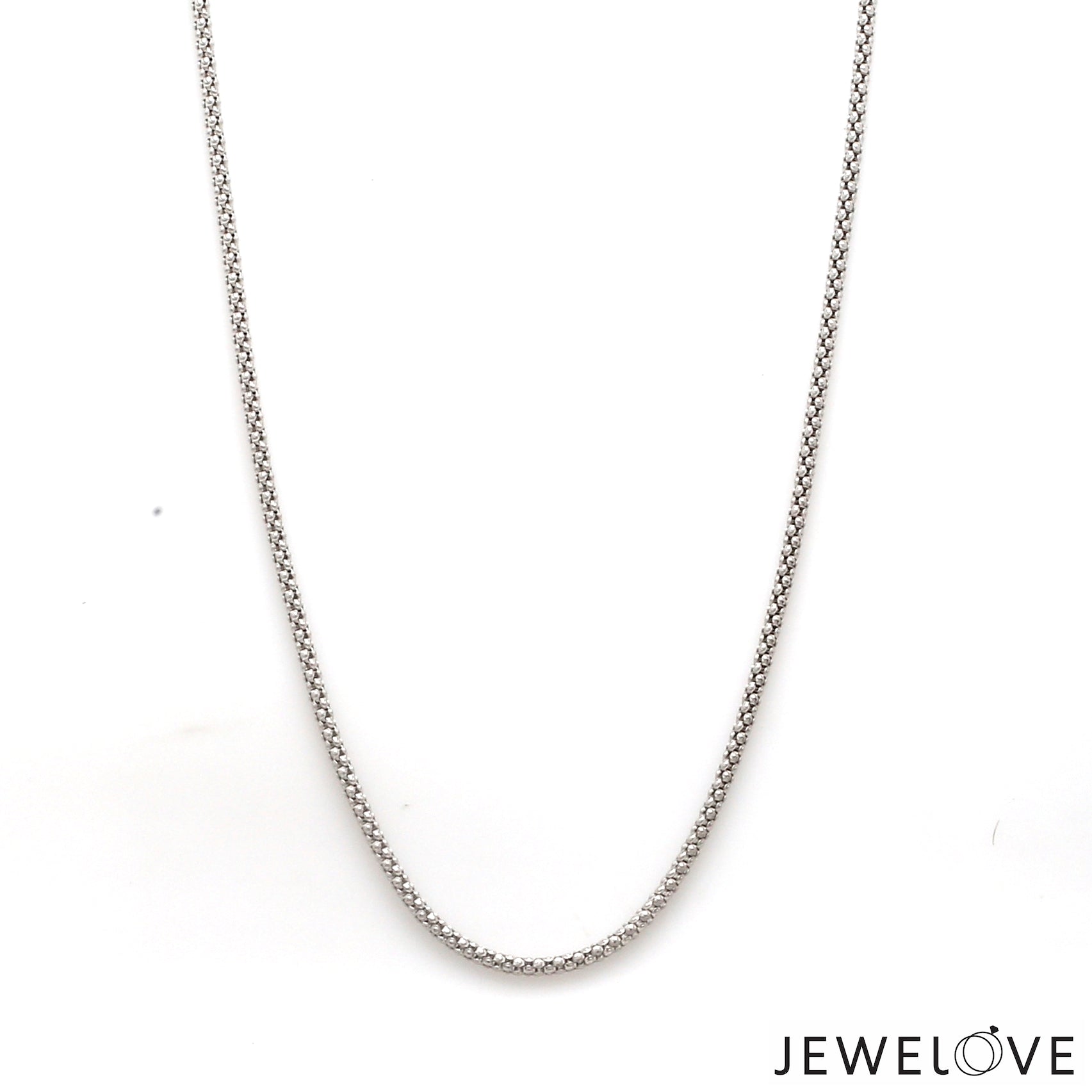 1.75mm PopCorn Japanese Platinum Chain JL PT CH 1004-A   Jewelove.US