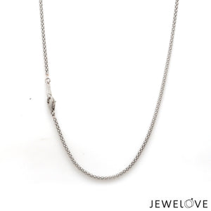 1.75mm PopCorn Japanese Platinum Chain JL PT CH 1004-A   Jewelove.US