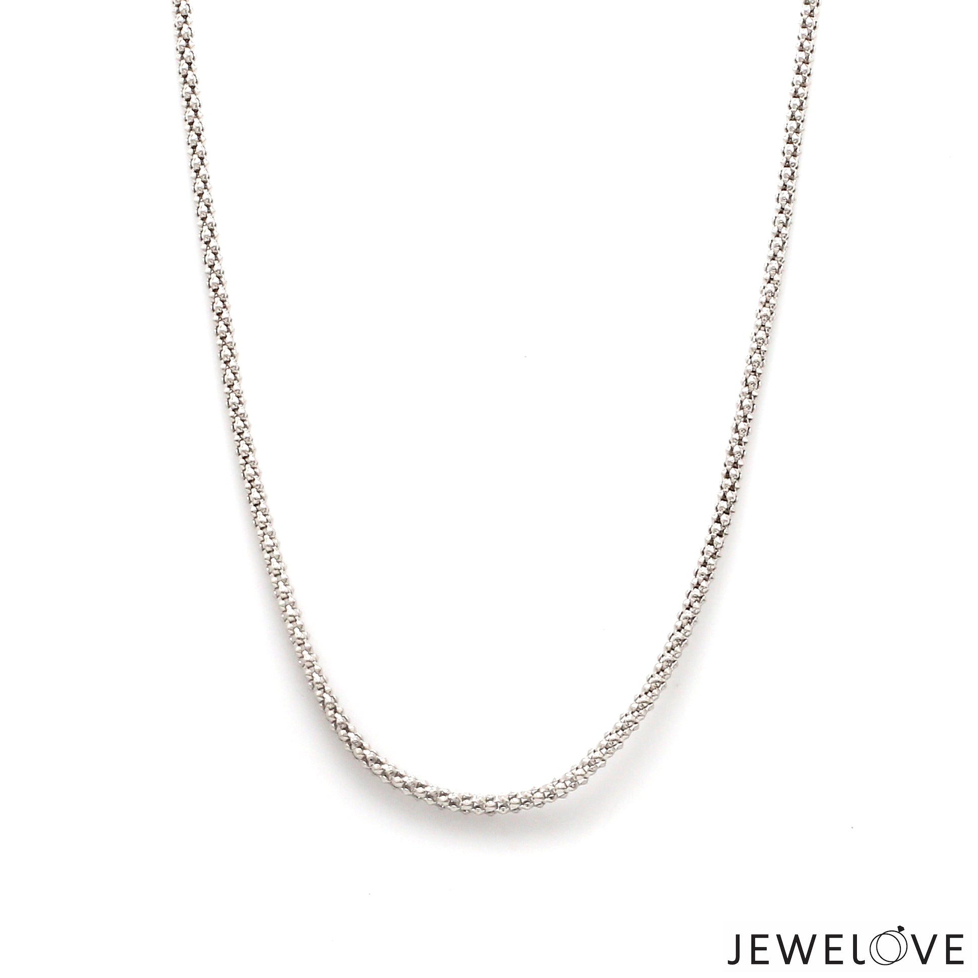 2.25mm PopCorn Platinum Chain JL PT CH 1004