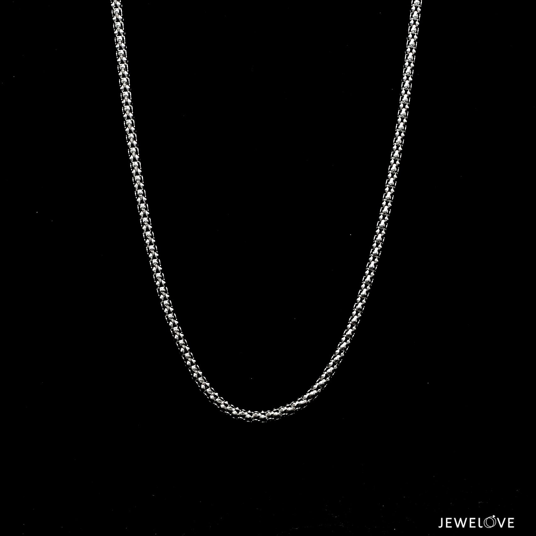 2.25mm PopCorn Platinum Chain JL PT CH 1004