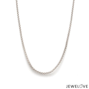2.25mm PopCorn Platinum Chain JL PT CH 1004