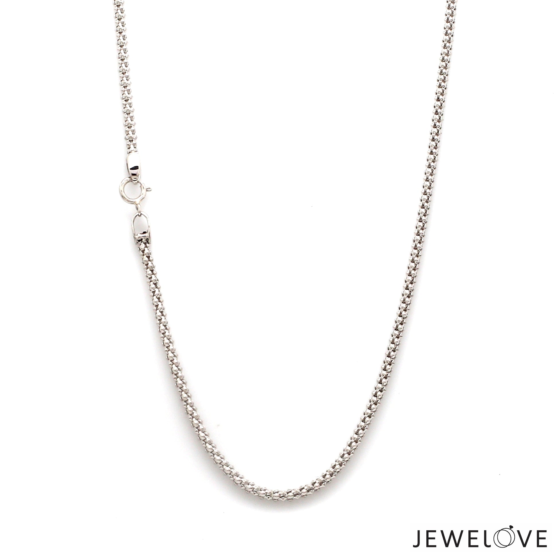 2.25mm PopCorn Platinum Chain JL PT CH 1004