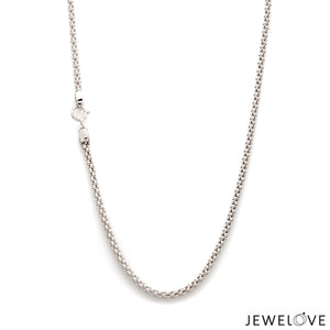 2.25mm PopCorn Platinum Chain JL PT CH 1004