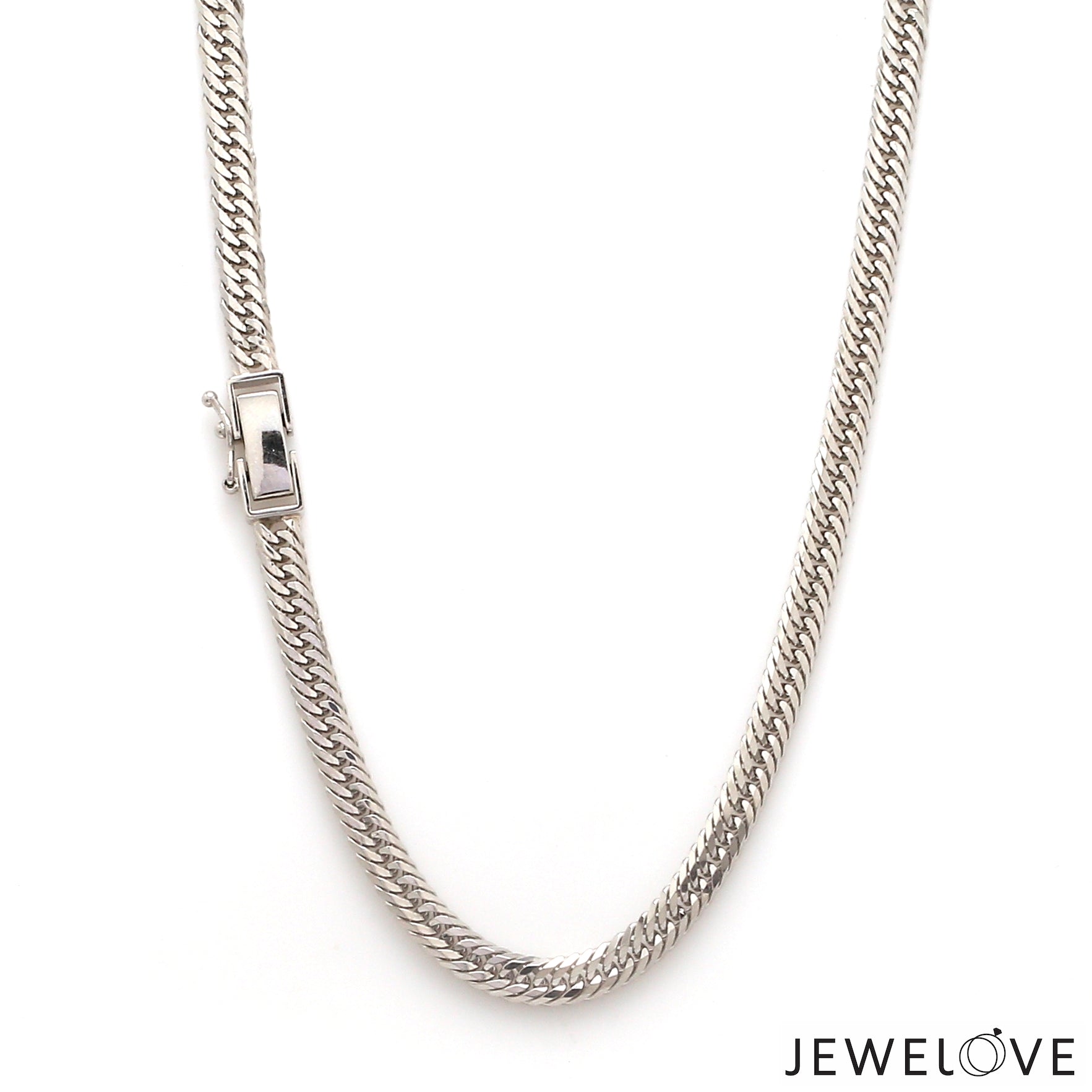 4.5mm Japanese Platinum Cuban Chain for Men JL PT CH 1005-A   Jewelove