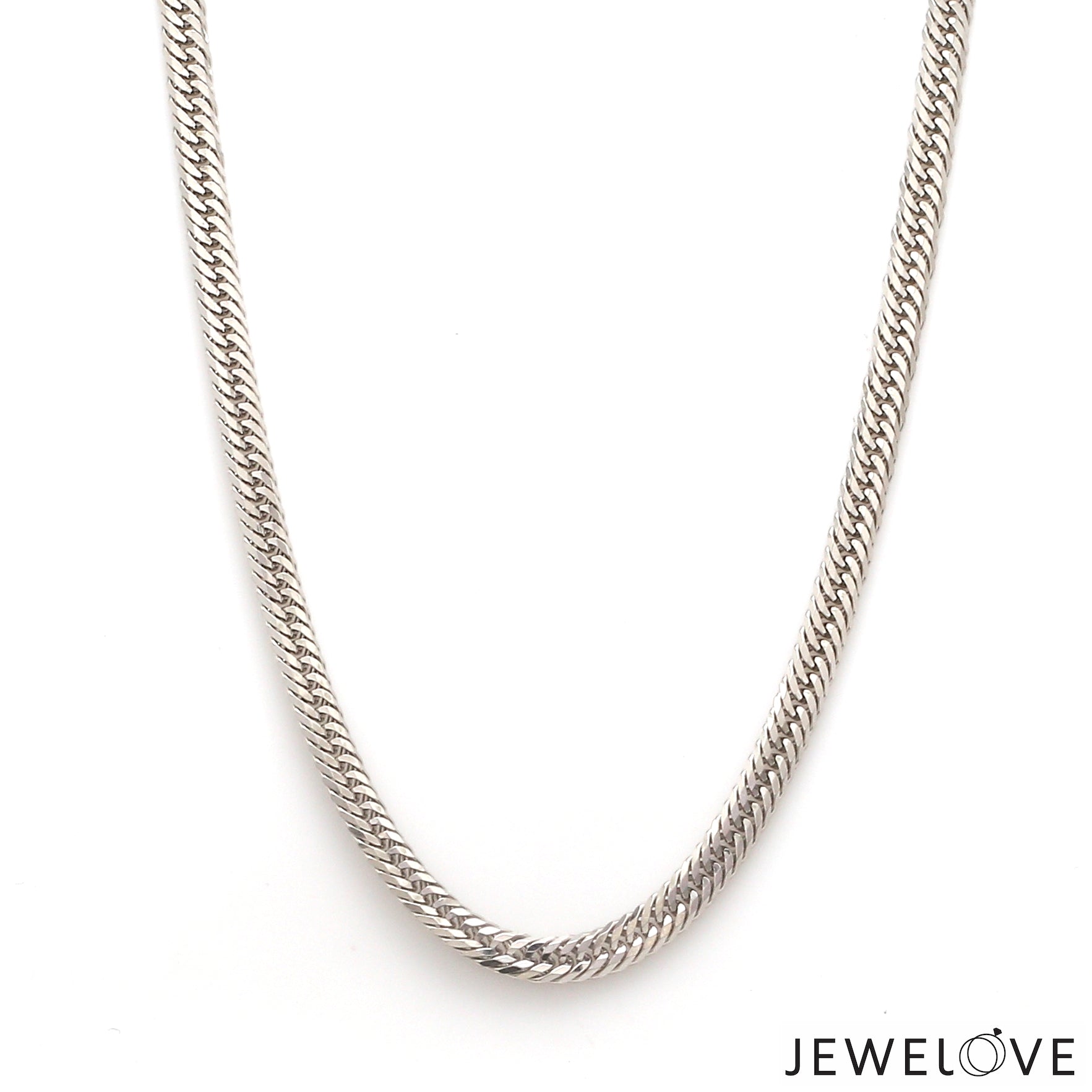 4.5mm Japanese Platinum Cuban Chain for Men JL PT CH 1005-A   Jewelove