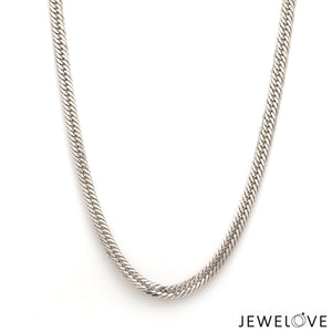 4.5mm Japanese Platinum Cuban Chain for Men JL PT CH 1005-A   Jewelove