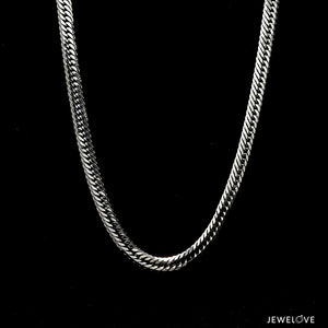 4.5mm Japanese Platinum Cuban Chain for Men JL PT CH 1005-A   Jewelove