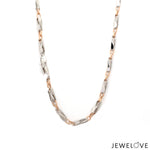Load image into Gallery viewer, Men of Platinum | 3.5mm Pt + Rose Gold Chain for Men JL PT CH 1014-A   Jewelove.US
