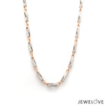 Load image into Gallery viewer, Men of Platinum | 3.5mm Pt + Rose Gold Chain for Men JL PT CH 1014-A   Jewelove.US

